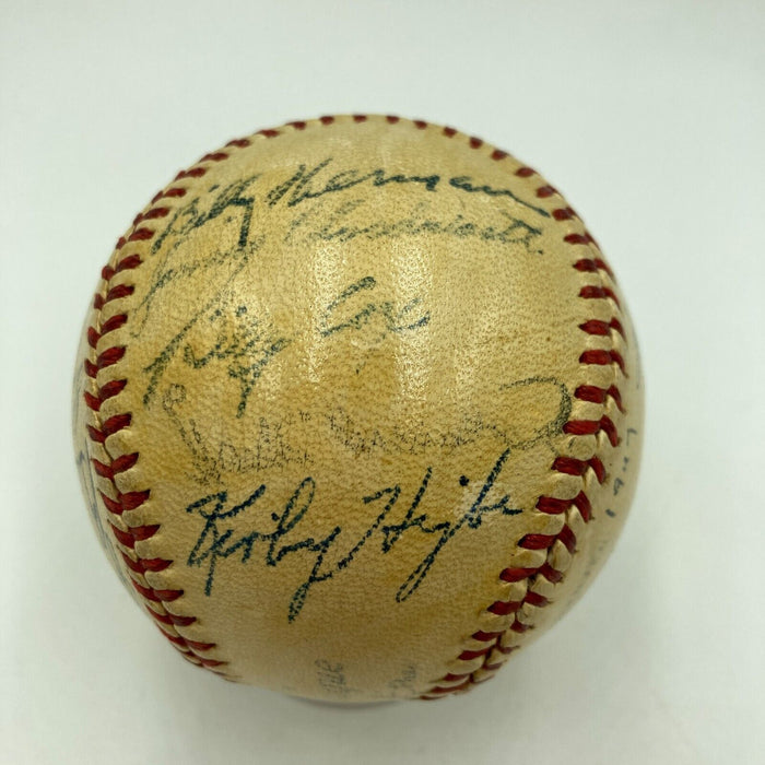 Honus Wagner Sweet Spot 1947 Pittsburgh Pirates Team Signed Baseball JSA COA