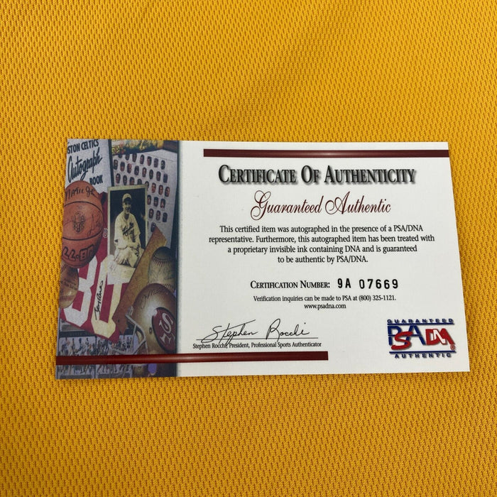 Kobe Bryant Signed 1999 Finals Los Angeles Lakers Pro Cut Jersey Beckett & PSA