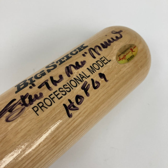 Stan Musial Signed Heavily Inscribed STAT Baseball Bat PSA DNA Authenticated