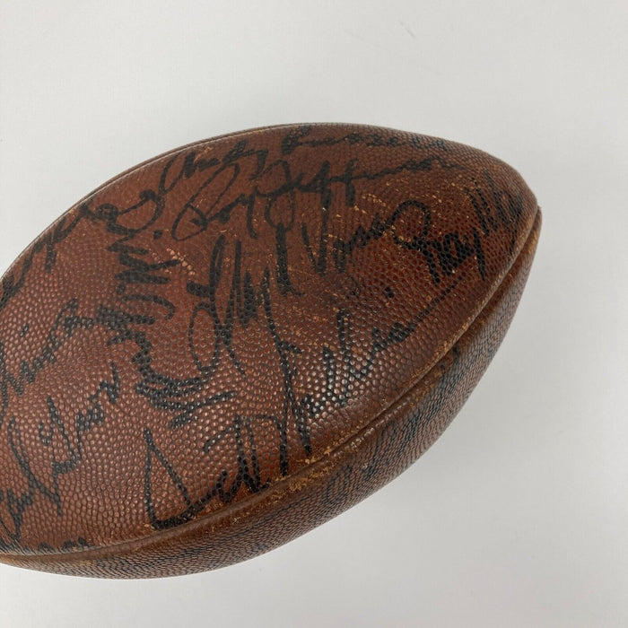 1969 Pittsburgh Steelers Team Signed Wilson NFL Game Football JSA COA