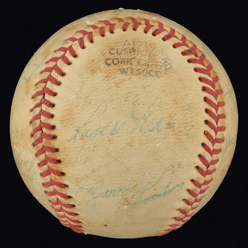 Roger Maris Pre Rookie 1956 Indianapolis Indians Team Signed Baseball PSA DNA