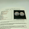 Legendary Shortstops Pee Wee Reese & Phil Rizzuto Dual Signed Baseball JSA COA