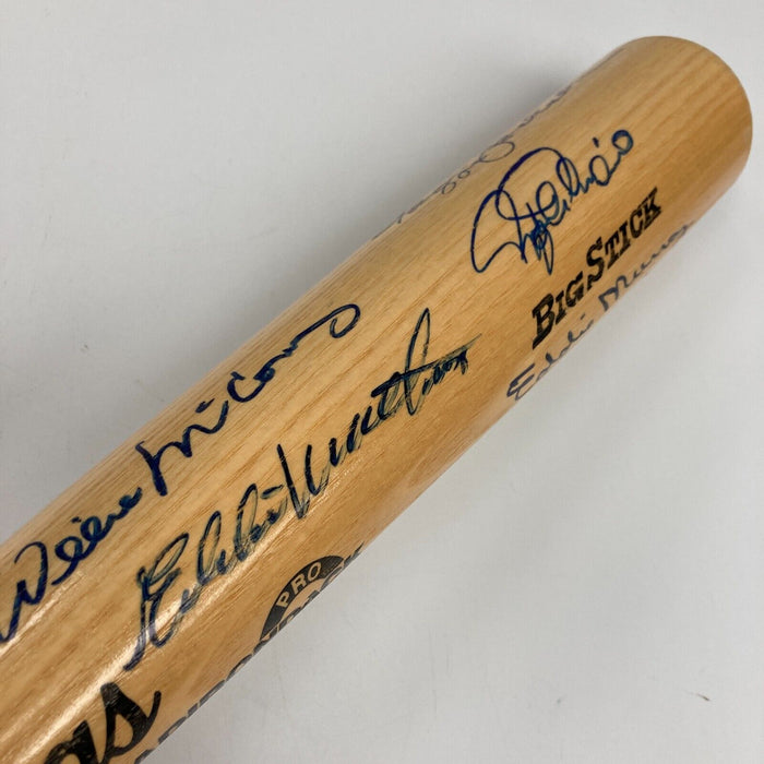 Willie Mays Hank Aaron 500 Home Run Club Signed Baseball Bat 11 Sigs JSA COA