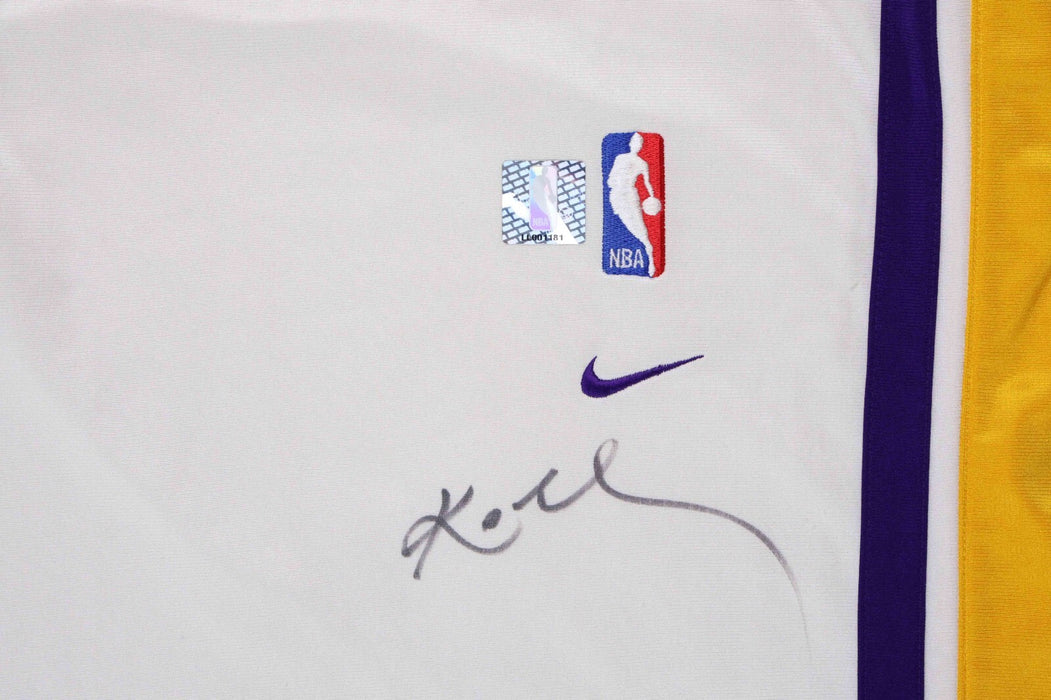 Kobe Bryant Signed Game Used 2002-03 Los Angeles Lakers Warm Up Suit PSA & JSA