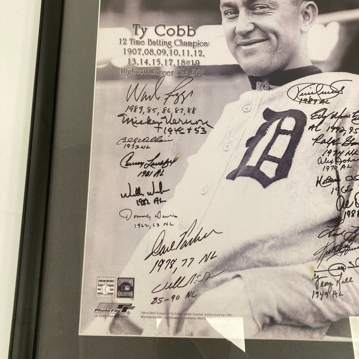 Batting Champions Signed 16x20 Photo 19 Sigs With Kirby Puckett Fanatics