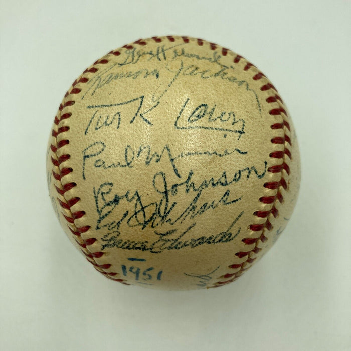 Frankie Frisch 1951 Chicago Cubs Team Signed National League Baseball PSA DNA