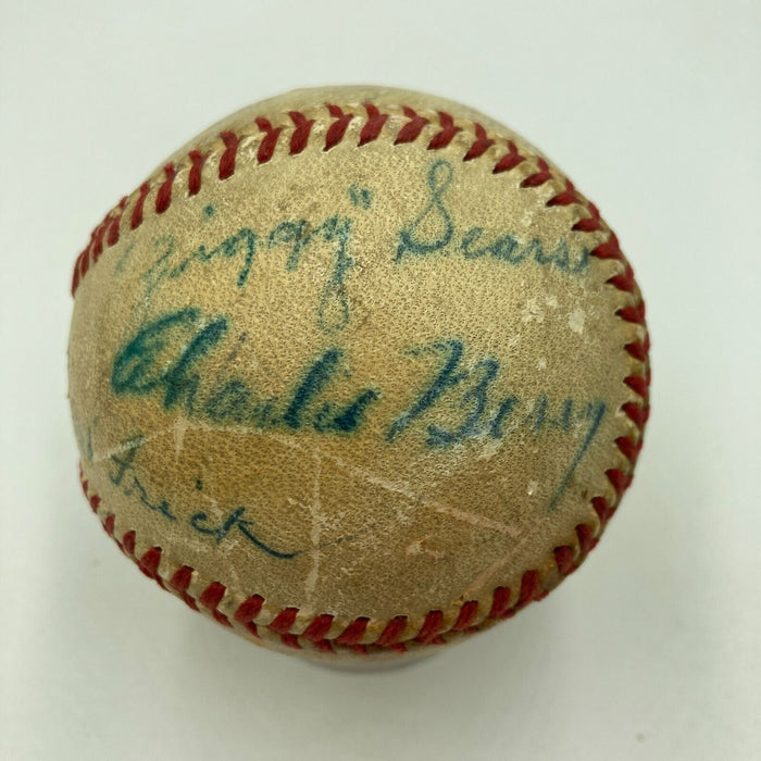 1940's World Series Umpires Signed Game Used Baseball With Ford Frick