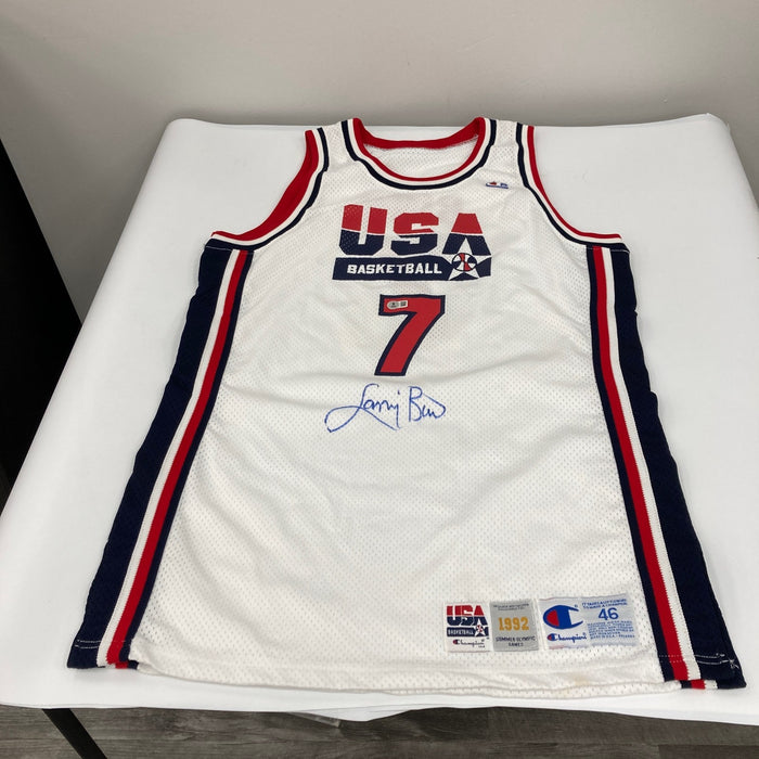 Larry Bird Game Used Signed 1992 Olympics Team USA Jersey MEARS COA & Beckett