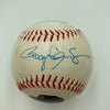 Roger Clemens Early Career Signed Vintage Fotoball Baseball Beckett Hologram