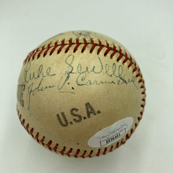 Harry Heilmann & Paul Waner Mutli Signed World War 2 Baseball JSA COA