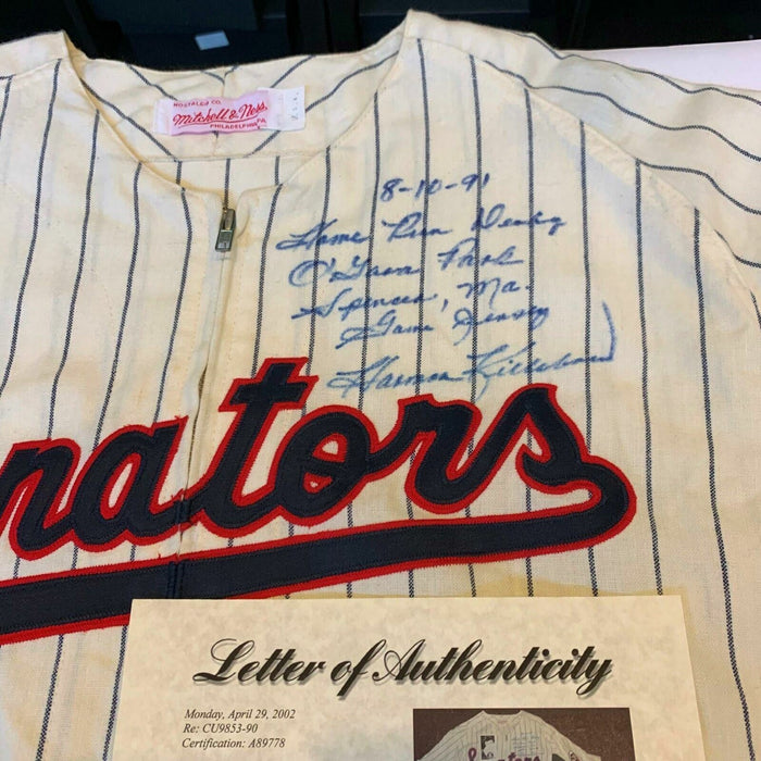 Harmon Killebrew Game Worn Signed Washington Senators Home Run Derby Uniform PSA