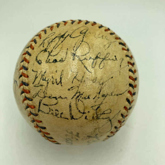 Babe Ruth & Lou Gehrig 1934 New York Yankees Team Signed Baseball PSA DNA