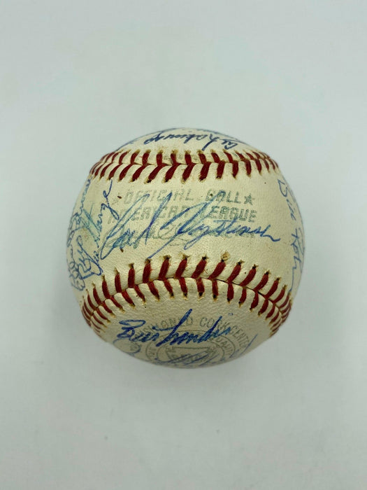 The Finest 1967 Boston Red Sox AL Champs Team Signed Baseball On Earth PSA DNA