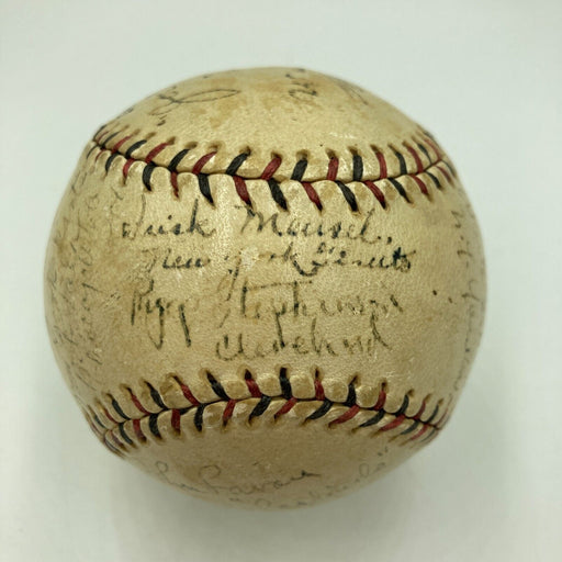 Historic 1922 Hall Of Fame Multi Signed Baseball Herb Pennock JSA COA