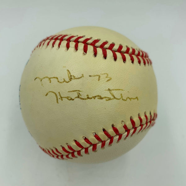 Mike Hartenstine Chicago Bears NFL Single Signed Baseball With JSA COA