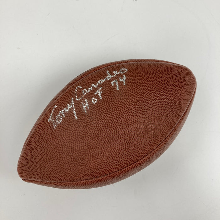 Tony Canadeo "HOF 1974" Signed Wilson NFL Football JSA COA RARE