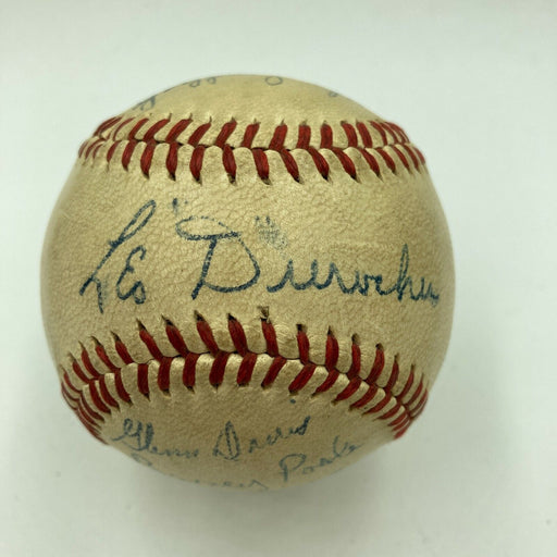 1945 Brooklyn Dodgers & USMC Football Stars Signed Baseball Doak Walker JSA COA