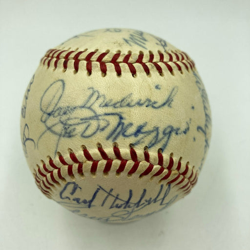 1950's HOF Multi Signed Baseball Joe Dimaggio Casey Stengel Ford Frick JSA COA