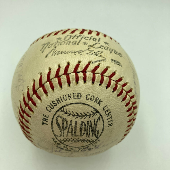 1963 Los Angeles Dodgers World Series Champs Team Signed Baseball Koufax JSA