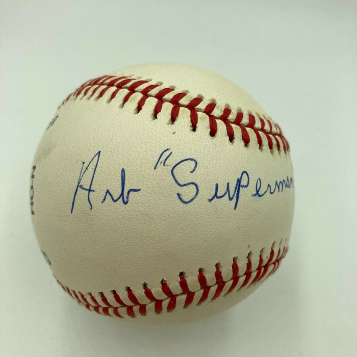 Art Superman Pennington Signed Major League Baseball Negro League Legend JSA