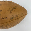 1962 Green Bay Packers NFL Champs Team Signed Football JSA COA