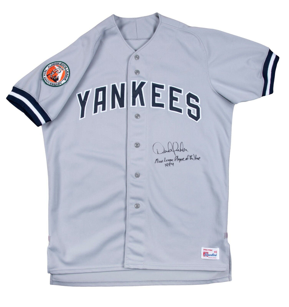 Derek Jeter Game Used Photo Matched Signed 1994 Rookie New York Yankees Jersey