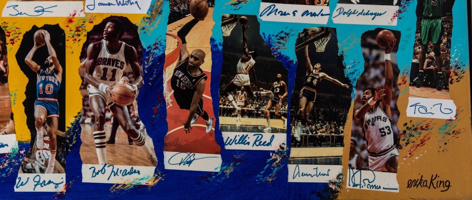 Michael Jordan Kobe Bryant LeBron James Signed Legends Of The Game Art