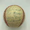 1953 New York Yankees World Series Champs Team Signed Baseball Mickey Mantle JSA