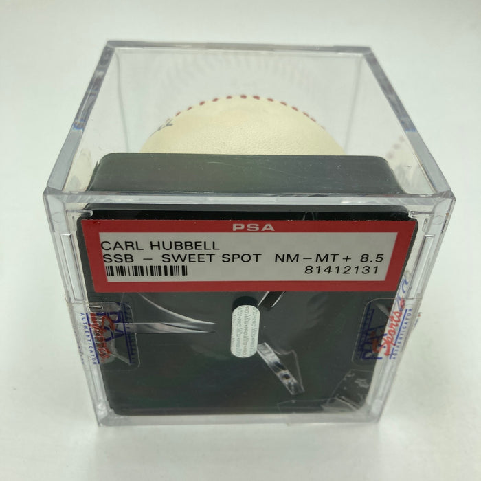 Carl Hubbell Signed National League Baseball PSA DNA Graded 8.5