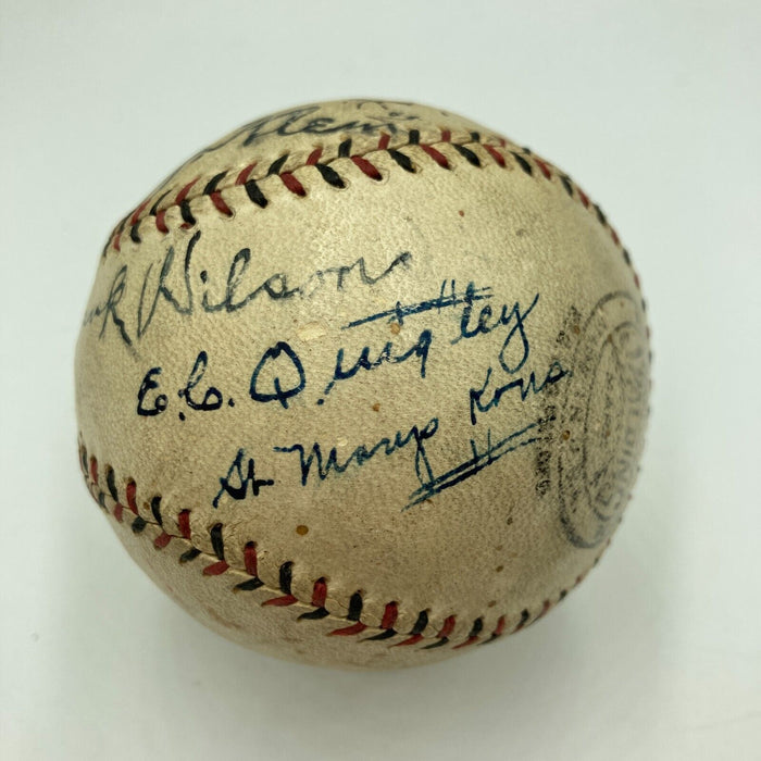Hank O'Day Hall Of Fame 1918 Umpires Signed National League Baseball JSA COA