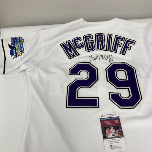 Fred McGriff Signed Game Issued Tampa Bay Devil Rays Russell Jersey JSA COA