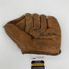 Eddie Mathews Signed 1950's Game Model Baseball Glove JSA COA