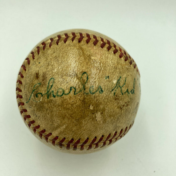 Kid Nichols Single Signed 1940's National League Baseball With Beckett COA RARE