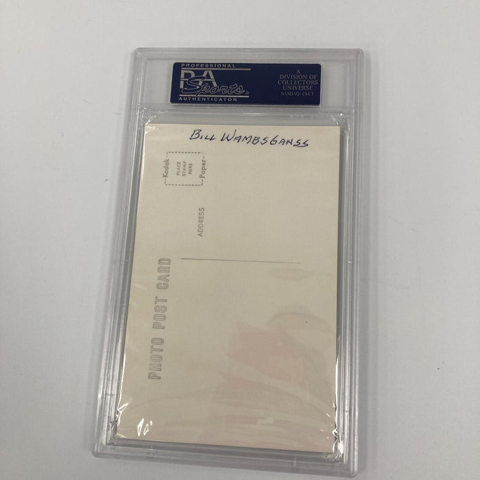 Bill Wambsganss World Series Unassisted Triple Play Signed Postcard PSA DNA