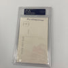 Bill Wambsganss World Series Unassisted Triple Play Signed Postcard PSA DNA