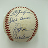 Willie Mays Hank Aaron Stan Musial 3,000 Hit Club Signed Baseball 13 Sig JSA COA