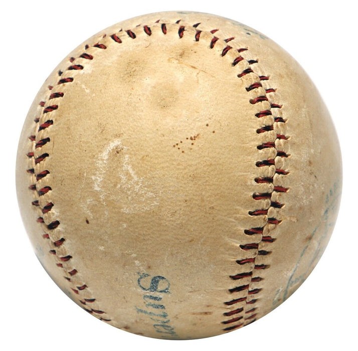 Earliest Known Babe Ruth 1918 Single Signed Baseball Beckett COA