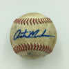 Austin Meadows Pre Rookie Signed Game Used Minor League Baseball With JSA