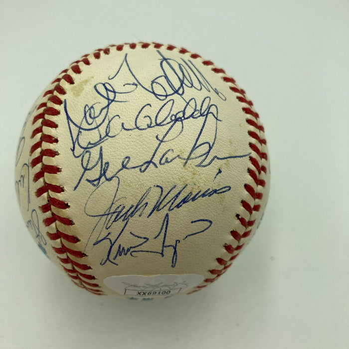1991 Minnesota Twins World Series Champs Team Signed Baseball JSA COA