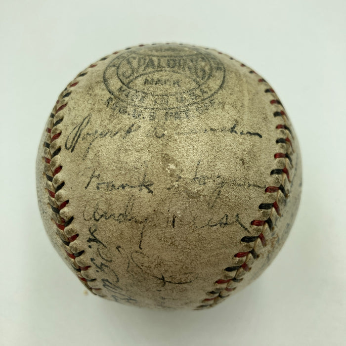 Roger Bresnahan & Mel Ott 1928 New York Giants Team Signed Baseball JSA COA