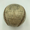 Roger Bresnahan & Mel Ott 1928 New York Giants Team Signed Baseball JSA COA