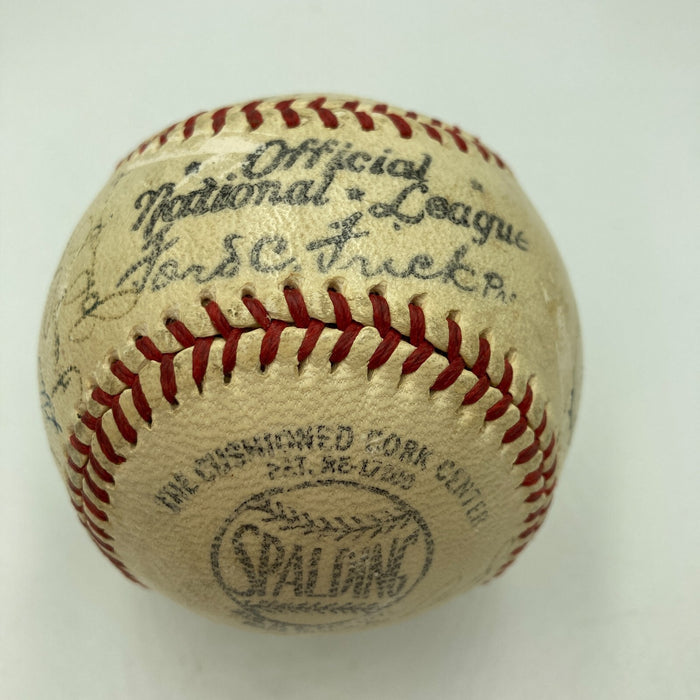 Honus Wagner Sweet Spot 1947 Pittsburgh Pirates Team Signed Baseball PSA DNA COA