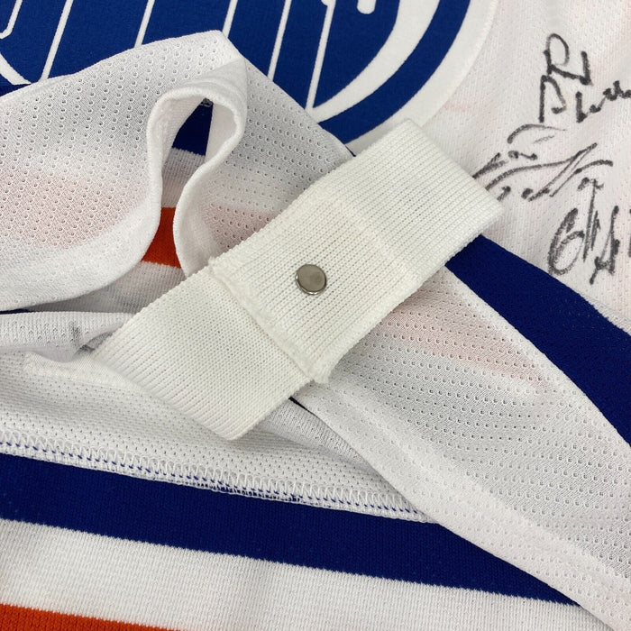 1984-85 Edmonton Oilers Stanley Cup Champs Team Signed Jersey Wayne Gretzky JSA