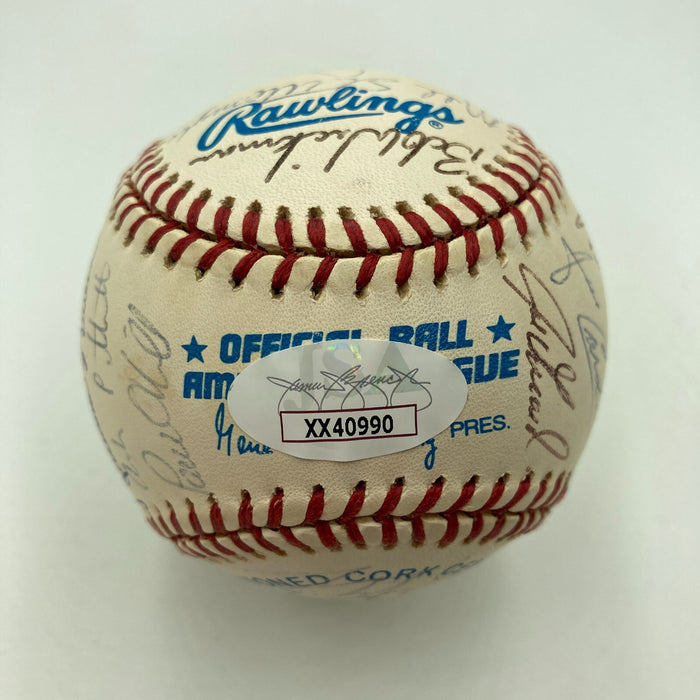 1996 New York Yankees Champs Team Signed Major League Baseball JSA COA