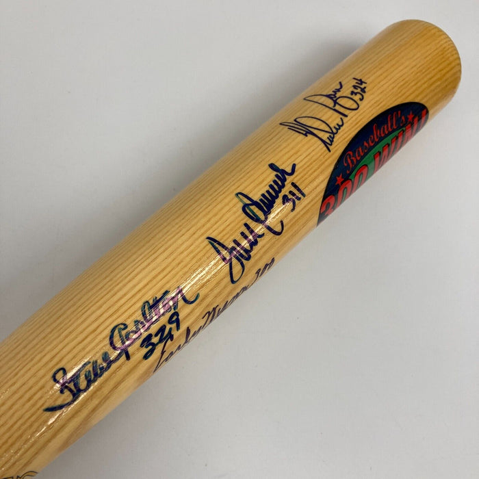 Beautiful 300 Win Club Signed Baseball Bat Nolan Ryan Tom Seaver JSA COA