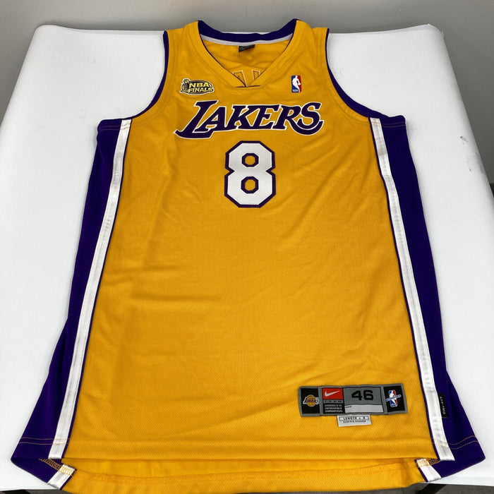Kobe Bryant Signed 2001 Finals Los Angeles Lakers Pro Cut Jersey Beckett & PSA