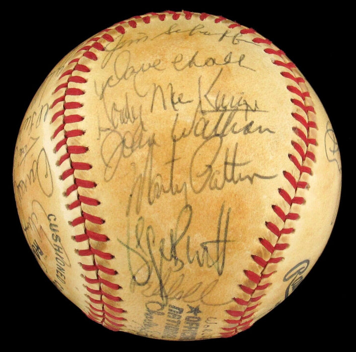 1980 Kansas City Royals American League Champs Team Signed Baseball George Brett