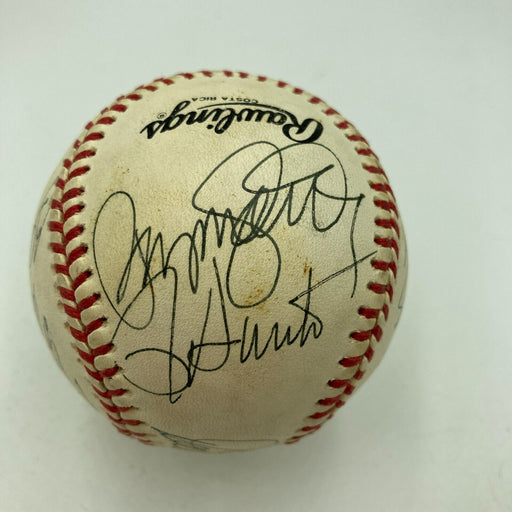 1992 Cubs Signed Baseball Ryne Sandberg Greg Maddux Andre Dawson Mark Grace JSA