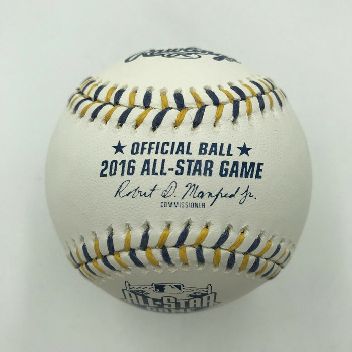 Edwin Encarnacion Signed Official 2016 All Star Game Baseball JSA COA Yankees