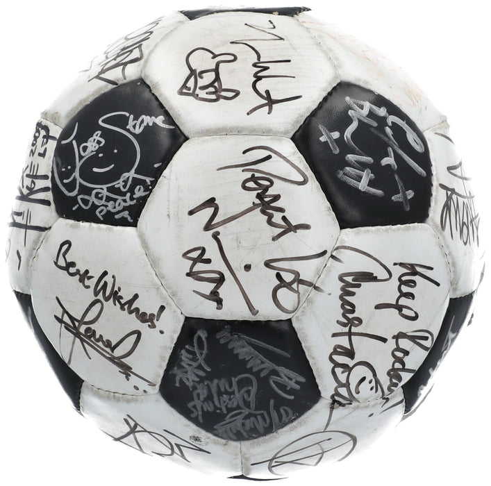 Donald Trump & Kanye West Celebrity Multi Signed Soccer Ball 30+ Sigs JSA COA